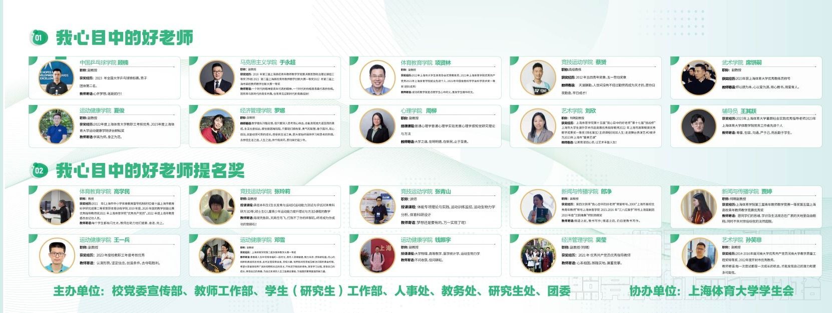 第十九届“我心目中的好老师”主题系列活动圆满结束-上海体育大学