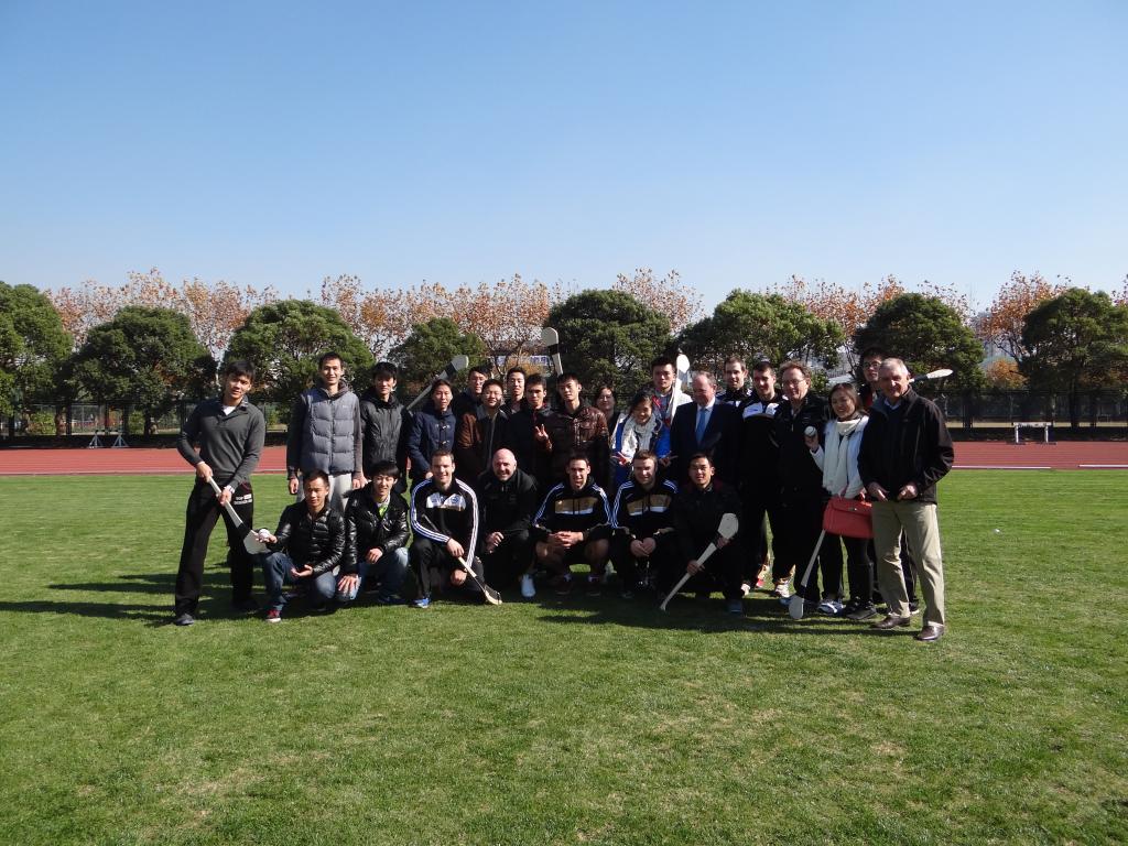 爱尔兰板棍球队来访-上海体育大学